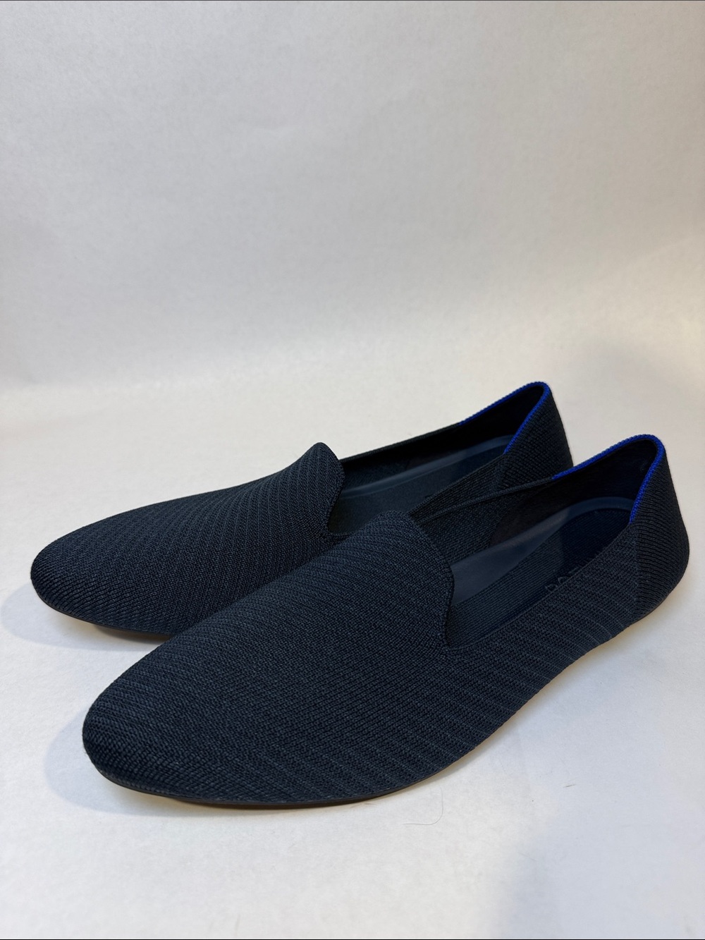 Rothy’s The Almond Loafer Navy Twill Slip On Shoe Size 10 - Picture 4 of 10